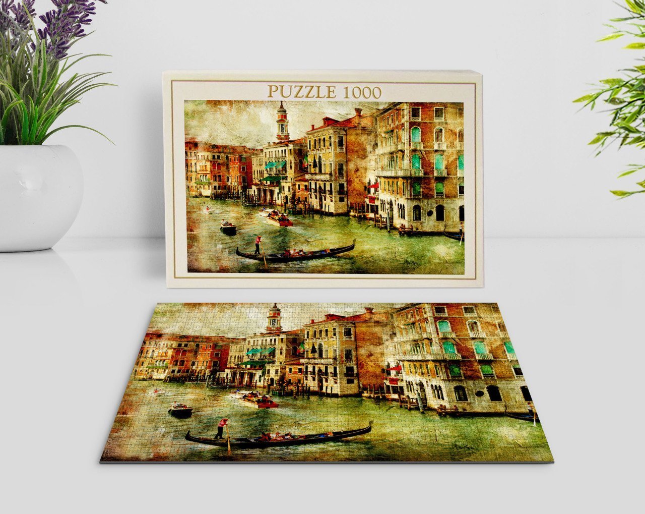 BK Home Yağlıboya Tasarımlı 1000 Parça Profesyonel Puzzle-7