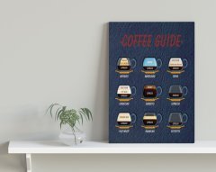 BK Home Coffee Tasarımlı Kanvas Tablo 30x50cm-27