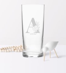 Kişiye Özel A Baş Harfli ve İsimli Rakı Bardağı