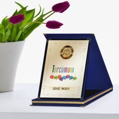 Kişiye Özel Yılın En İyi Tercümanı Lacivert Plaket Ödülü