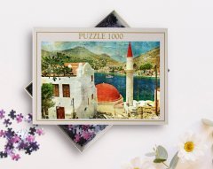 BK Home Yağlıboya Tasarımlı 1000 Parça Profesyonel Puzzle-6