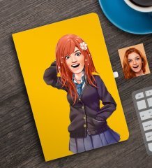 Kişiye Özel Animasyon Bebek Karikatürlü Defter-4B