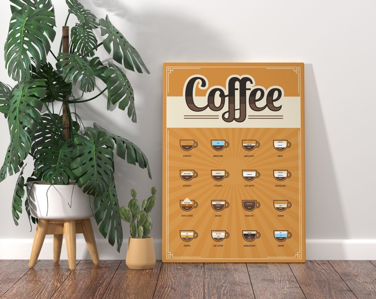 BK Home Coffee Tasarımlı Kanvas Tablo 70x100cm-26