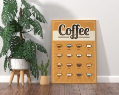 BK Home Coffee Tasarımlı Kanvas Tablo 70x100cm-26