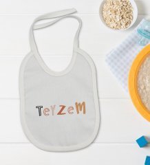 BK Kids Teyzem Tasarımlı Bebek Body Zıbın ve Mama Önlüğü Hediye Seti - Model 1
