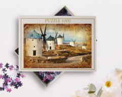 BK Home Yağlıboya Tasarımlı 1000 Parça Profesyonel Puzzle-5