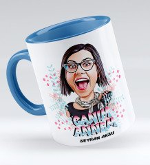 Kişiye Özel Canım Annem Karikatür Kupa Bardak