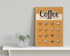 BK Home Coffee Tasarımlı Kanvas Tablo 30x50cm-26