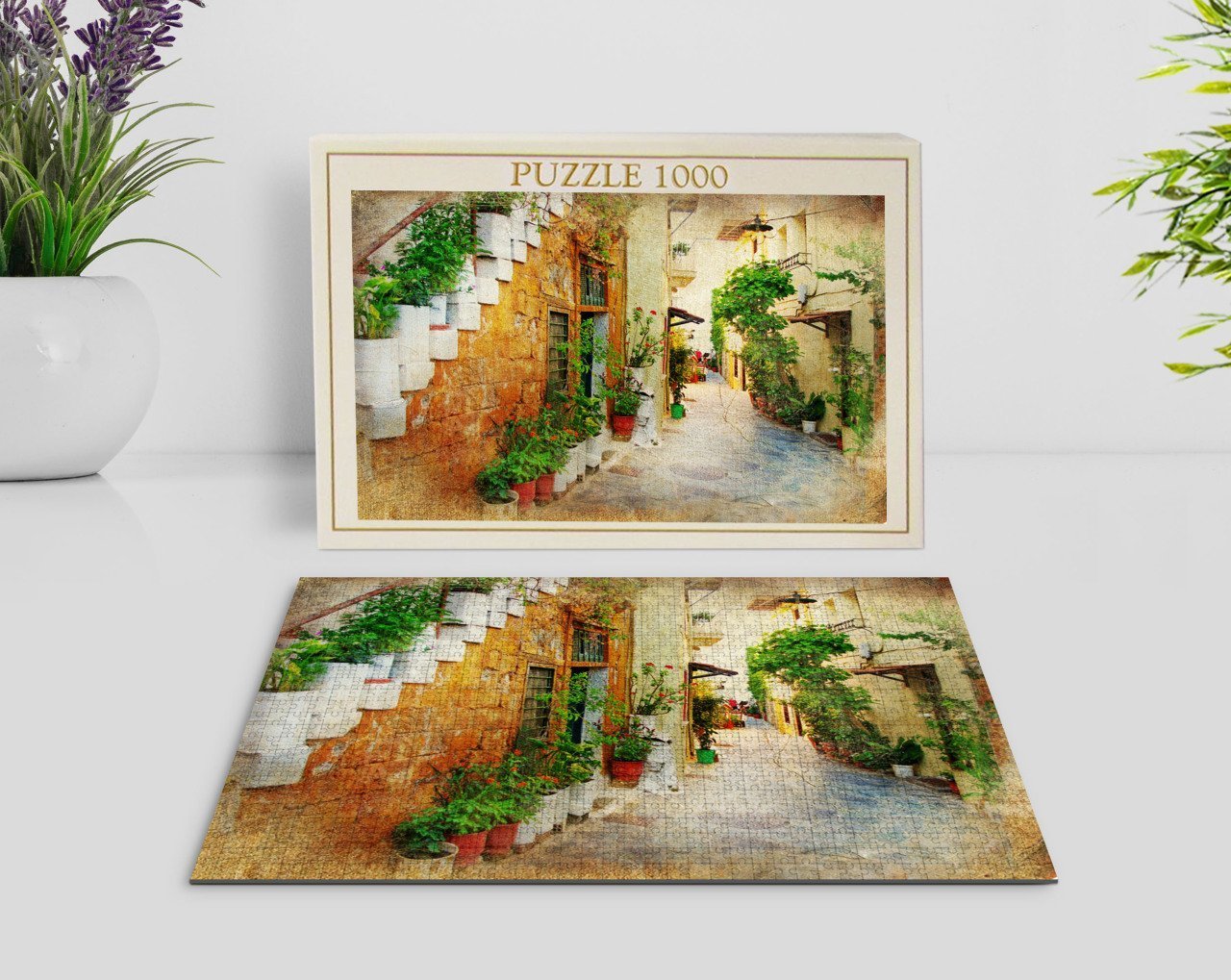 BK Home Yağlıboya Tasarımlı 1000 Parça Profesyonel Puzzle-3