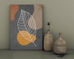 BK Home Leafs Tasarımlı Kanvas Tablo 30x50cm-4