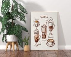 BK Home Coffee Tasarımlı Kanvas Tablo 70x100cm-25