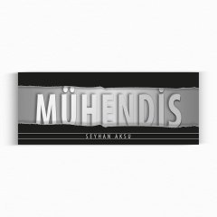 Kişiye Özel Mühendis Duvar & Kapı İsimliği (Model 11)