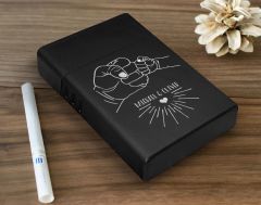 BK Gift Kişiye Özel İsimli Babalar Günü Tasarımlı Siyah Metal Sigara Tabakası ,Babalar Günü Hediyesi , Babaya Hediye , Sigara Tabakası-8
