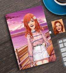 Kişiye Özel Animasyon Bebek Karikatürlü Defter-2A