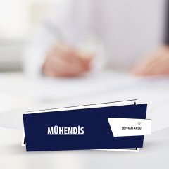 Kişiye Özel Mesleki Mühendis Ahşap Masa İsimliği (Model G8)