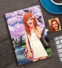 Kişiye Özel Animasyon Bebek Karikatürlü Defter-1B