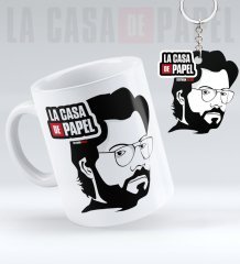 Kişiye Özel La Casa De Papel Kupa Anahtarlık Seti - 7