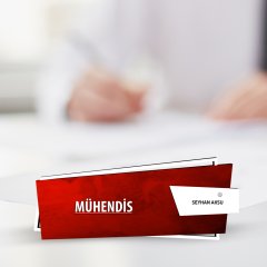 Kişiye Özel Mesleki Mühendis Ahşap Masa İsimliği (Model G7)