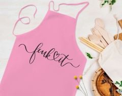 BK Gift Fcuk Tasarımlı Pembe Mutfak Önlüğü Aşçı Hediyesi, Arkadaşa Hediye-4