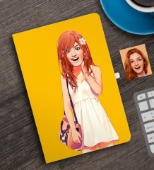 Kişiye Özel Animasyon Bebek Karikatürlü Defter-1A