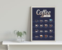 BK Home Coffee Tasarımlı Kanvas Tablo 30x50cm-24