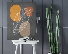BK Home Leafs Tasarımlı Kanvas Tablo 50x70cm-2