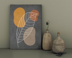 BK Home Leafs Tasarımlı Kanvas Tablo 30x50cm-2
