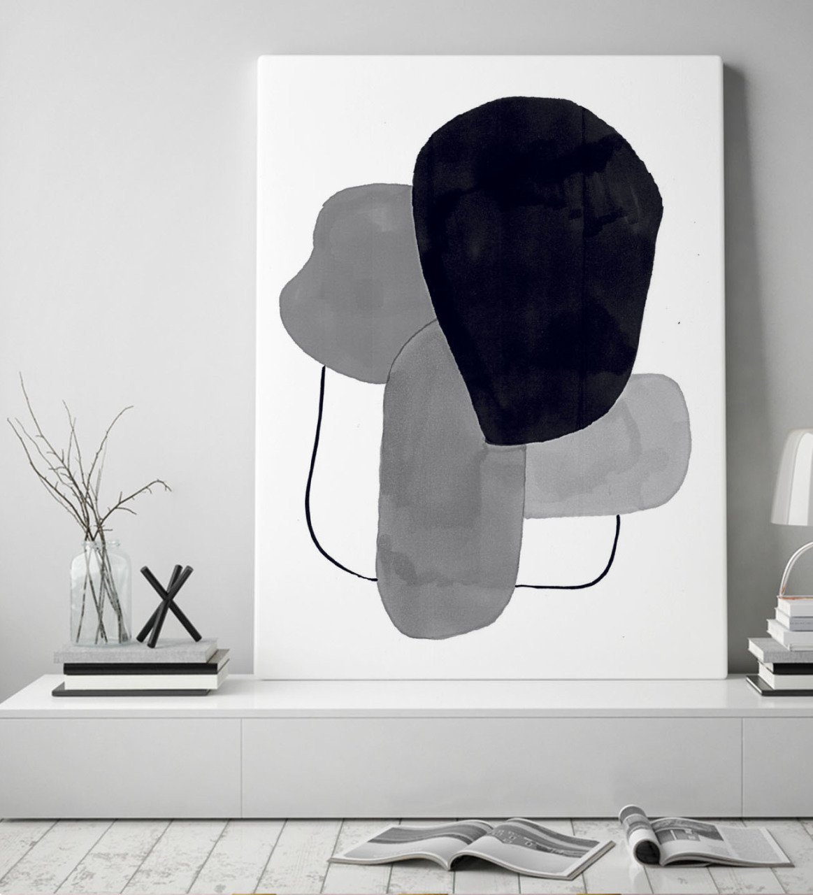 BK Gift Modern Art Tasarımlı Kanvas Tablo 50x70cm-1