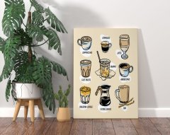 BK Home Coffee Tasarımlı Kanvas Tablo 70x100cm-23