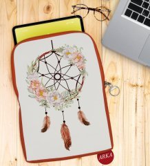 BK Gift Rüya Kapanı Tasarımlı Taşınabilir Koruyucu Tablet Kılıfı & Organizer Çanta - Turuncu-1