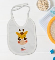 BK Kids Super Hero Tasarımlı Bebek Body Zıbın ve Mama Önlüğü Hediye Seti - Model 1