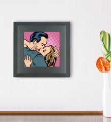 BK Gift Pop Art Tasarımlı Ahşap Çerçeveli Taş Duvar Dekoru-39