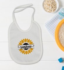 BK Kids Sunshine Tasarımlı Bebek Body Zıbın ve Mama Önlüğü Hediye Seti - Model 1