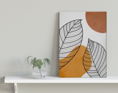 BK Home Leafs Tasarımlı Kanvas Tablo 30x50cm-1