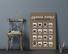 BK Home Coffee Tasarımlı Kanvas Tablo 70x100cm-22