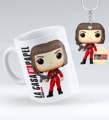 Kişiye Özel La Casa De Papel Kupa Anahtarlık Seti - 1