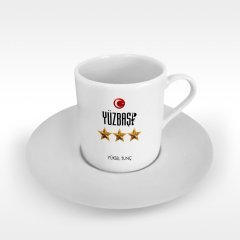 Kişiye Özel Mesleki Yüzbaşı Türk Kahvesi Fincanı