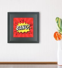 BK Gift Pop Art Tasarımlı Ahşap Çerçeveli Taş Duvar Dekoru-38