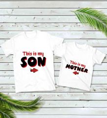 BK Gift 2’li Anne-Oğul Kombin Tişört Seti-2, Anneye Hediye, Anneler Günü Hediyeleri