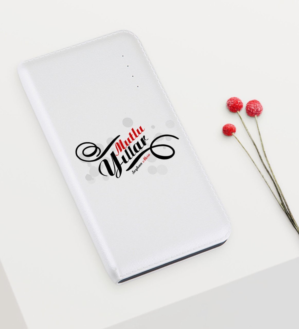 Kişiye Özel Yılbaşı Mutlu Yıllar Temalı Pb-159 7000 mAh Powerbank - 6