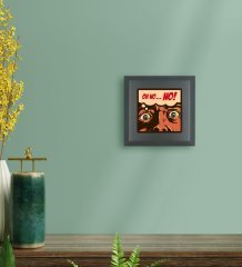 BK Gift Pop Art Tasarımlı Ahşap Çerçeveli Taş Duvar Dekoru-37