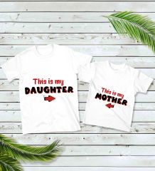 BK Gift 2’li Anne-Kız Kombin Tişört Seti-2, Anneye Hediye, Anneler Günü Hediyeleri