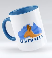 Bk Gift Australia Tasarımlı Mavi Kupa Bardak - Model 1