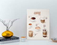 BK Home Coffee Tasarımlı Kanvas Tablo 30x50cm-21