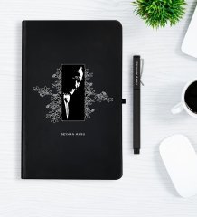 Kişiye Özel Atatürk Temalı Siyah Defter Kalem Hediye Seti - 8