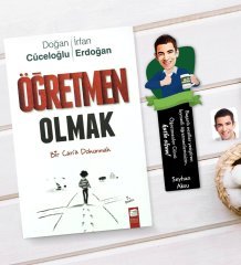 Kişiye Özel Erkek En İyi Öğretmen Karikatürlü Ahşap Kitap Ayracı Ve Öğretmen Olmak Kitabı Hediye Seti-1