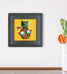 BK Gift Pop Art Tasarımlı Ahşap Çerçeveli Taş Duvar Dekoru-32