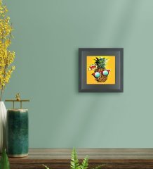 BK Gift Pop Art Tasarımlı Ahşap Çerçeveli Taş Duvar Dekoru-32