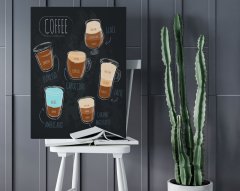 BK Home Coffee Tasarımlı Kanvas Tablo 50x70cm-20