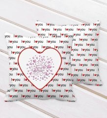 Kişiye Özel Sevgililer Günü I Love You Kalp Desenli Dekoratif Kırlent Yastık-27